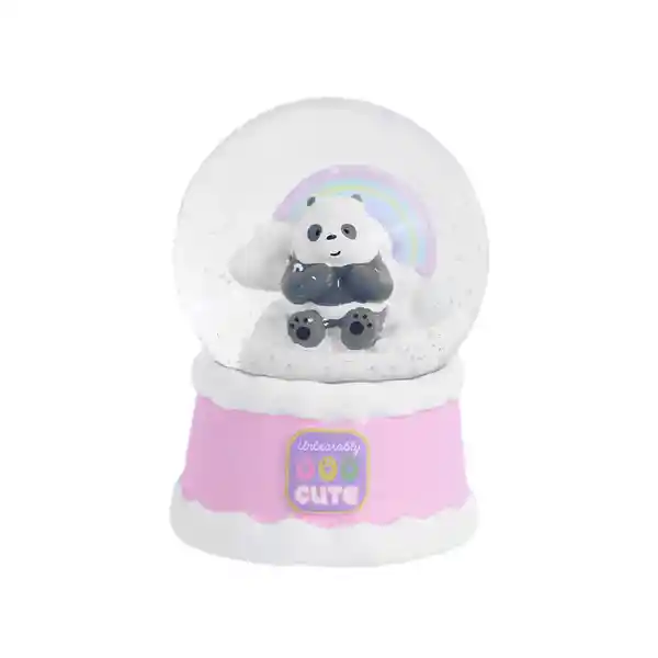 Esfera de Cristal Panda Nubes Serie we Bare Bears Miniso