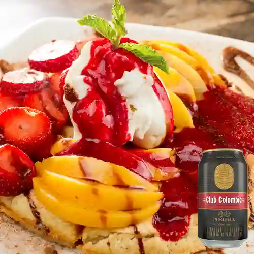 Combo Waffle Cinammon + Club col. Negra Lta 330ml