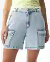 Short Mujer Azul Talla 6 351G000_AZU114604 Americanino