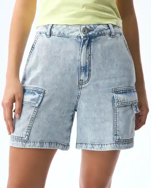 Short Mujer Azul Talla 6 351G000_AZU114604 Americanino