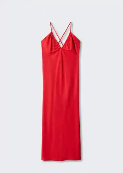 Vestido Martina Rojo Talla S Mujer Mango