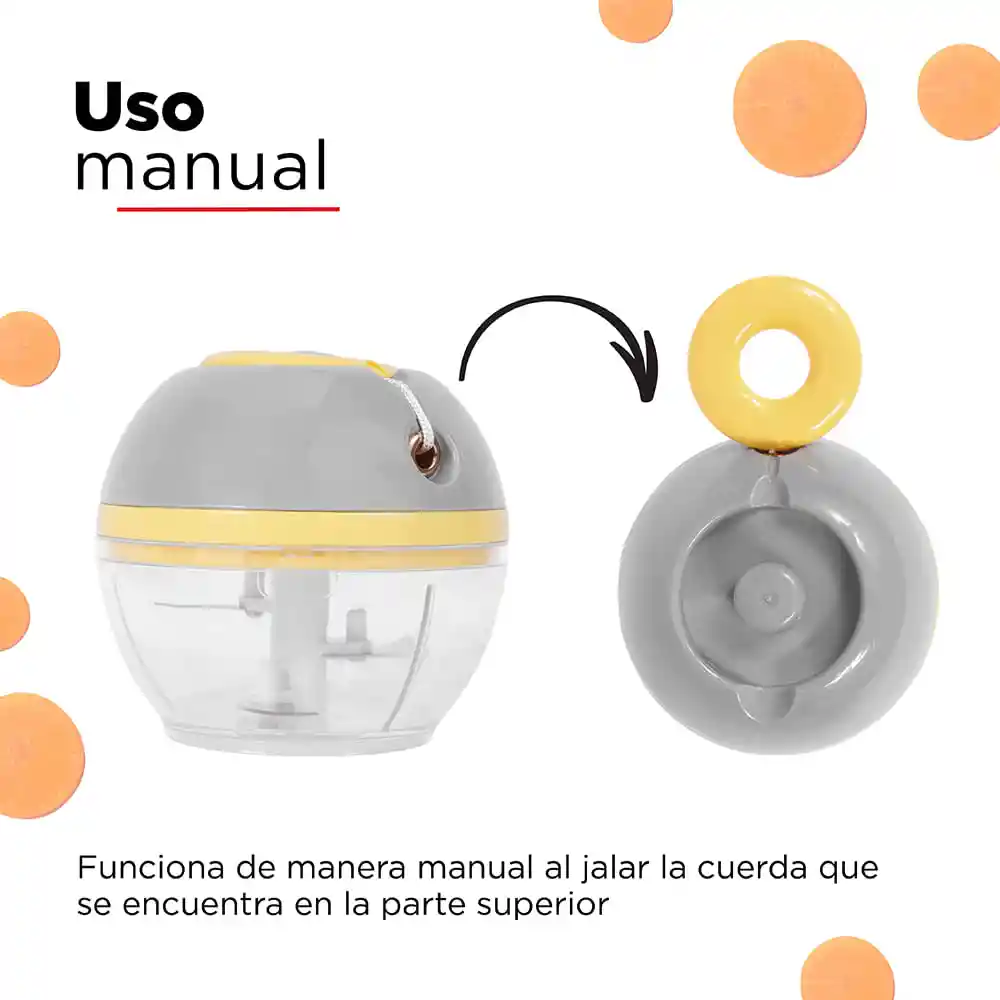 Miniso Cortador de Verduras Sistema de Cuerda