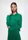 Sudadera Joggi-A Verde Talla S Mujer Mango