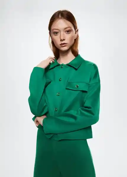 Sudadera Joggi-A Verde Talla S Mujer Mango