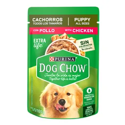 Dog Chow Alimento Húmedo para Perros Cachorros Sabor a Pollo