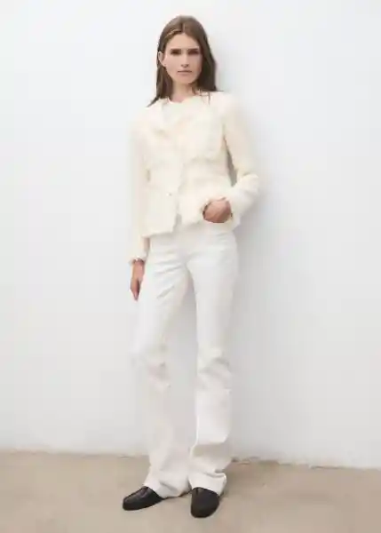 Chaqueta Cloves Offwhite Talla M Mujer Mango