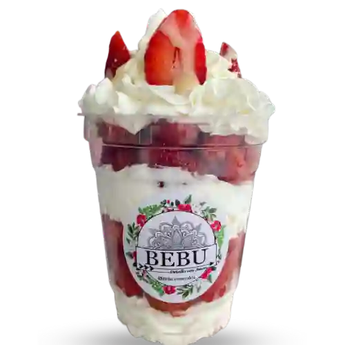 Fresas con Crema 18 Onz Tradicional