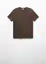 Camiseta Liman Marrón Talla XL Hombre Mango