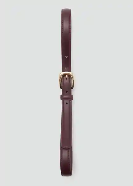 Cinturón Nico Granate Talla S Mujer Mango