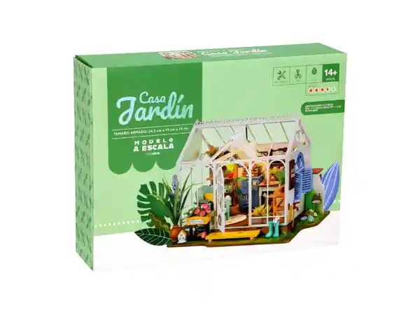 Juego Casa de Jardín Armable de Madera Casaideas