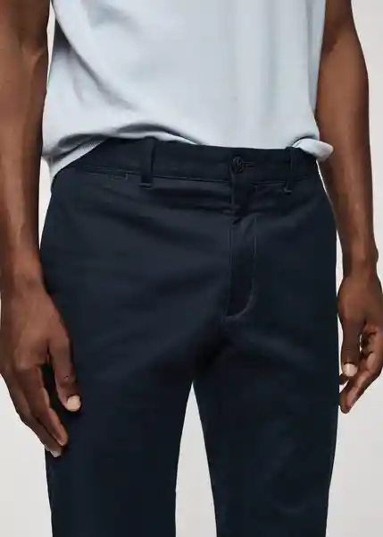 Pantalón Barna Navy Talla 38 Hombre Mango