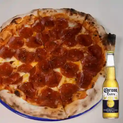 Combo Pepperoni + Corona Extra 355 ml