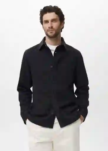 Sobrecamisa Jazz Navy Talla S Hombre Mango