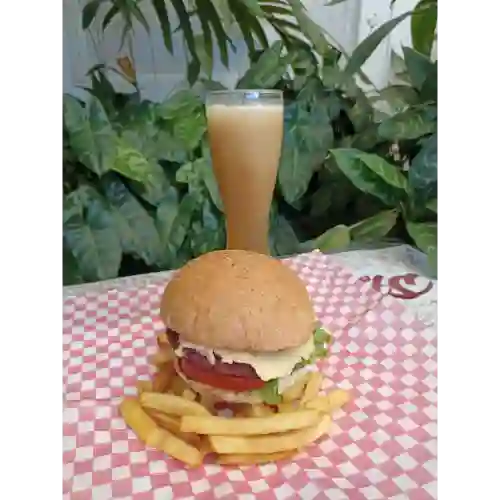 Hamburguesa de lenteja en combo