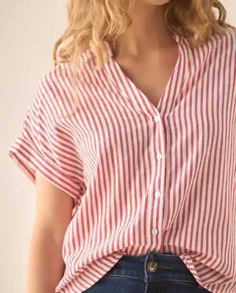 Camisa Rojo Tango Oscuro Talla XL 613G053 Esprit