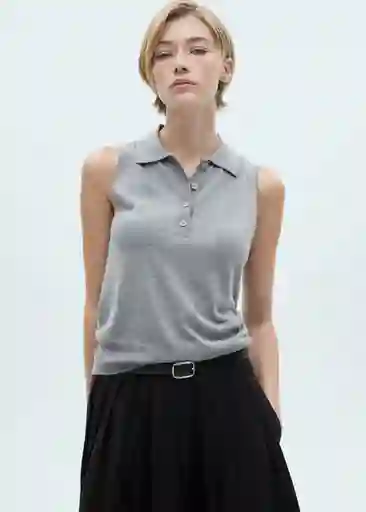 Top Clea Negro Talla S Mujer Mango