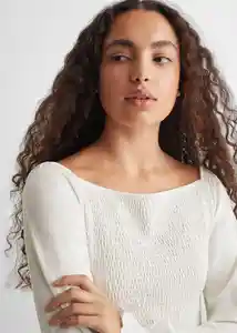 Camiseta Royal Off White Talla 20 Teen Niñas Mango