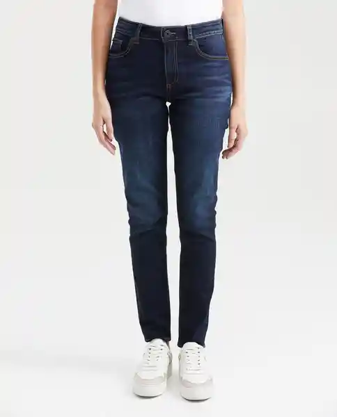Jean High Rise Cosmo Ultra Azul Dark Ultra Oscuro 10 Chevignon