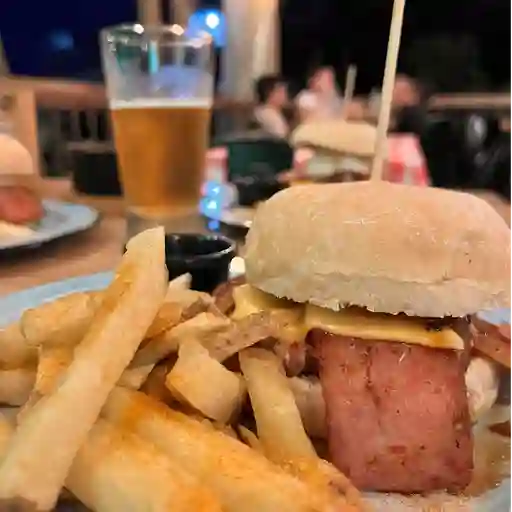 Cheese and bacon + papas