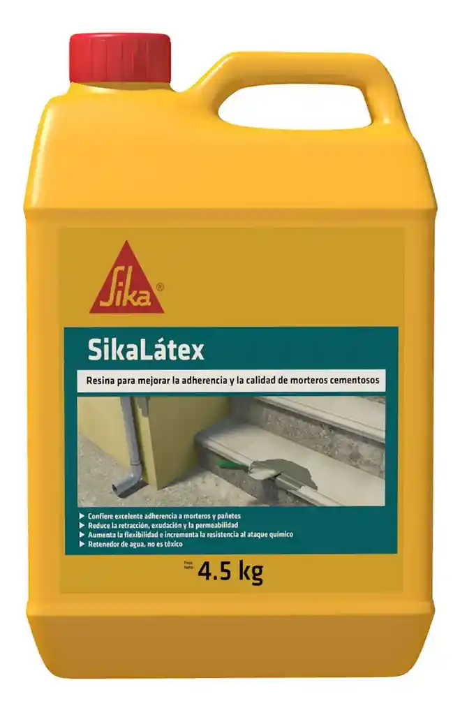 SikaLátex Mejorador de adherencia para morteros o concretos 4.5kg