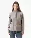Chaqueta Cargo Femenino Gris Industrial Medio Talla S Chevignon