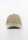 Gorra Básica Taupe Talla 99 Hombre Mango