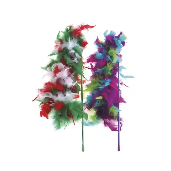 Jarapets Juguete Para Gato Vara Con Plumas 46 cm CW15016