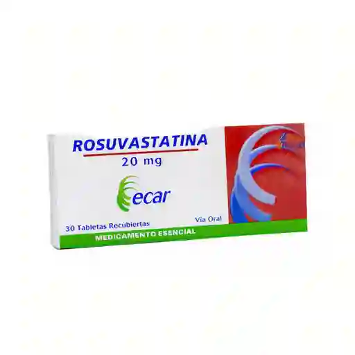 Rosuvastatina Ecar Ltda 20Mg 30 Tbs Ecar A