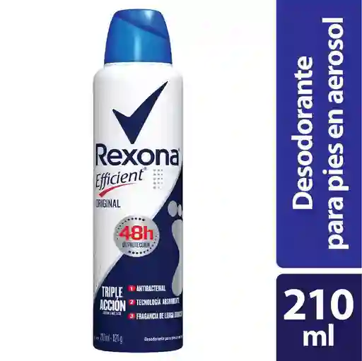 TALCO AEROSOL REXONA EFFICIENT ORIGINAL X210ML