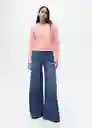 Chaqueta Morango Rosa Pastel Talla M Mujer Mango