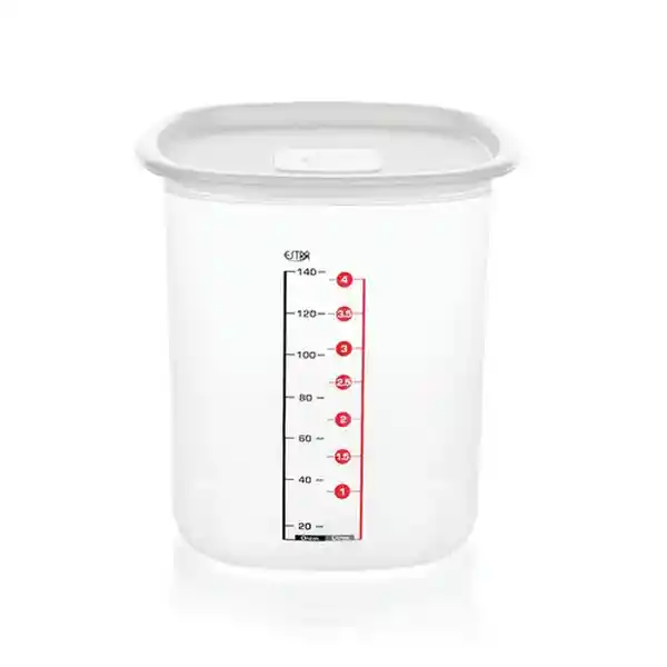 Estra Recipiente Cuadrado Linea Blanca 5 L