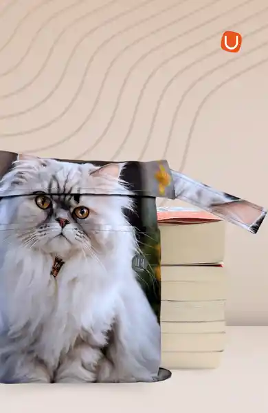 Funda Gold - Gato Blanco