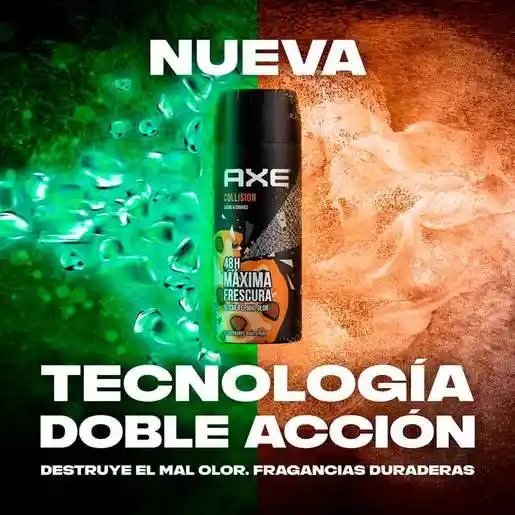 Axe Desodorante Collision en Aerosol Bloquea el Mal Olor