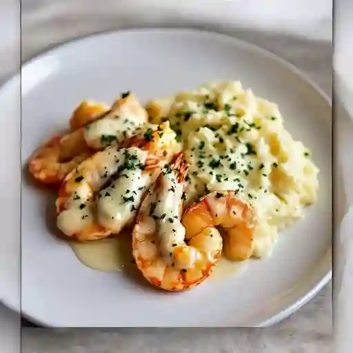 Gamberi Con Crema Al Gorgonzola