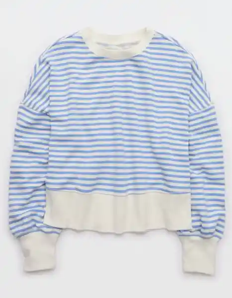 Buzos Aerie Azul Talla Medium 3607867 American Eagle