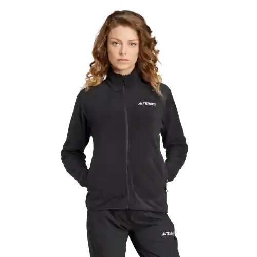Adidas Chaqueta W Fleece Para Outdoor de Mujer Negro Talla S
