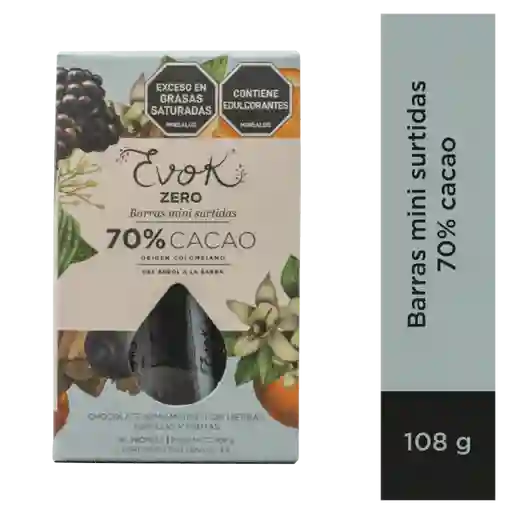 Chocolate Evok Zero 70% Cacao