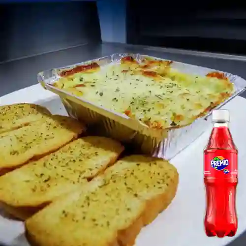Combo Lasaña Mixta + Premio 400 ml