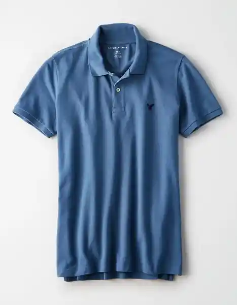 Polo Hombre Azul Talla Large American Eagle 11658427