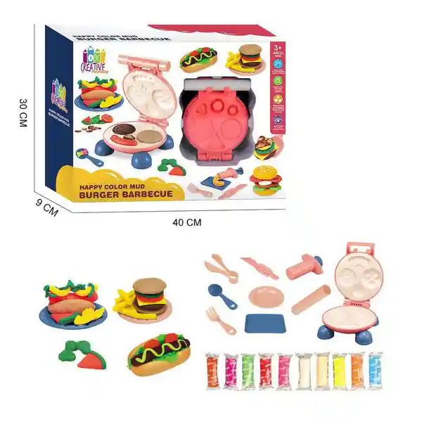 Ox Toys Set de Plastilina Hamburguesa