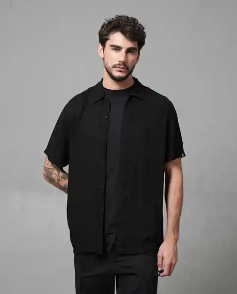 Camisa Hombre Negro L 110F050_NEG194007 Rifle