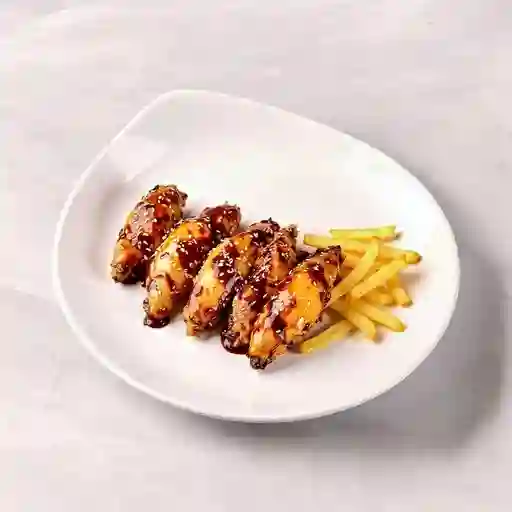 Alitas De Pollo En Salsa Bbq Y Ajonjoli