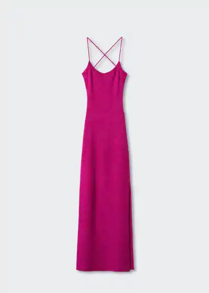 Vestido Berry Fucsia Talla L Mujer Mango