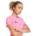 Adidas Camiseta Manga Corta Adizero e Correr Rosado Talla XS