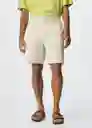 Bermuda Jonico Beige Talla 46 Hombre Mango