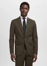 Blazer Americana Milan Khaki Talla 50 Hombre Mango