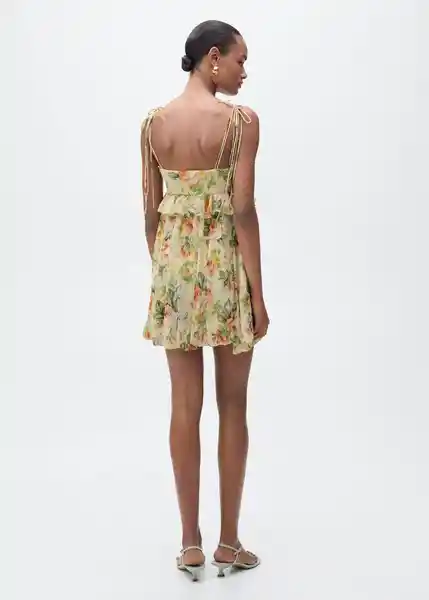 Vestido Stella Crudo Talla M Mujer Mango