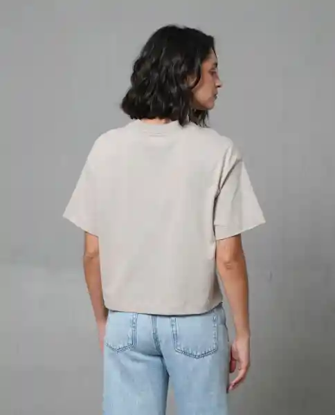 Camiseta Mujer Beige M 203G003_BEI161105 Rifle