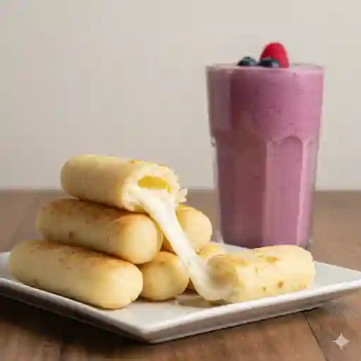 2 Deditos de queso + frappe 12 oz