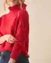 Saco Tejido Rojo Cereza Oscuro Talla S 663G203 Esprit